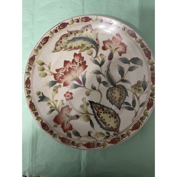 Beautiful Porcelain Enameled Plate - 10 1/2" - Picture 1 of 10
